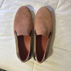 Burberry check slip on sneaker